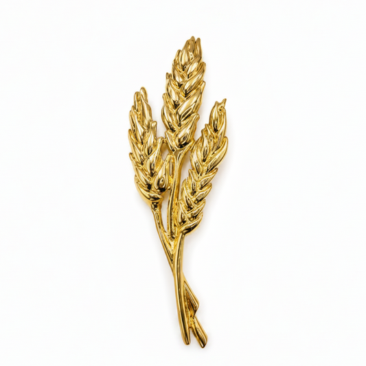 Vintage Givenchy Gold Tone Leaf Brooch Pin