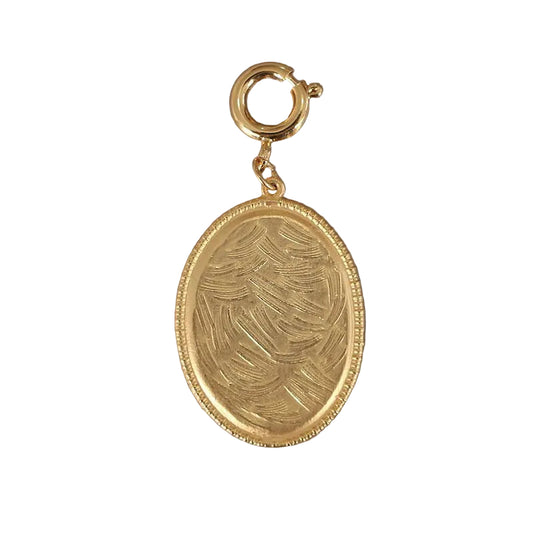 Art Nouveau Lady Cameo Style Charm Pendant